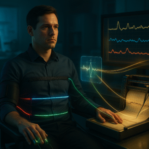 Cómo funciona el polígrafo: análisis técnico de sus cuatro componentes clave: neumógrafo, cardiosfigmógrafo, galvanógrafo y quimógrafo